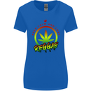 Keep Calm and Love Reggae Music Womens Wider Cut T-Shirt Royal Blue