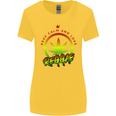 Keep Calm and Love Reggae Music Womens Wider Cut T-Shirt Yellow