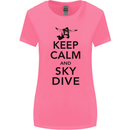 Keep Calm and Skydive Funny Skydiving Womens Wider Cut T-Shirt Azalea