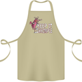 Keep It Shrimple Funny Shrimp Prawns Cotton Apron 100% Organic Khaki