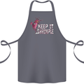 Keep It Shrimple Funny Shrimp Prawns Cotton Apron 100% Organic Steel