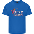 Keep It Shrimple Funny Shrimp Prawns Kids T-Shirt Childrens Royal Blue