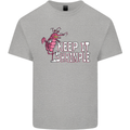 Keep It Shrimple Funny Shrimp Prawns Kids T-Shirt Childrens Sports Grey