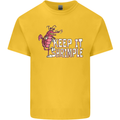 Keep It Shrimple Funny Shrimp Prawns Kids T-Shirt Childrens Yellow