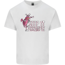 Keep It Shrimple Funny Shrimp Prawns Mens Cotton T-Shirt Tee Top White