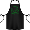 Keep the Planet Clean Climate Change Cotton Apron 100% Organic Black