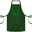 Keep the Planet Clean Climate Change Cotton Apron 100% Organic Forest Green
