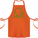 Keep the Planet Clean Climate Change Cotton Apron 100% Organic Orange