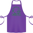 Keep the Planet Clean Climate Change Cotton Apron 100% Organic Purple