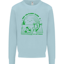 Keep the Planet Clean Climate Change Kids Sweatshirt Jumper Light Blue