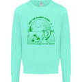 Keep the Planet Clean Climate Change Kids Sweatshirt Jumper Peppermint