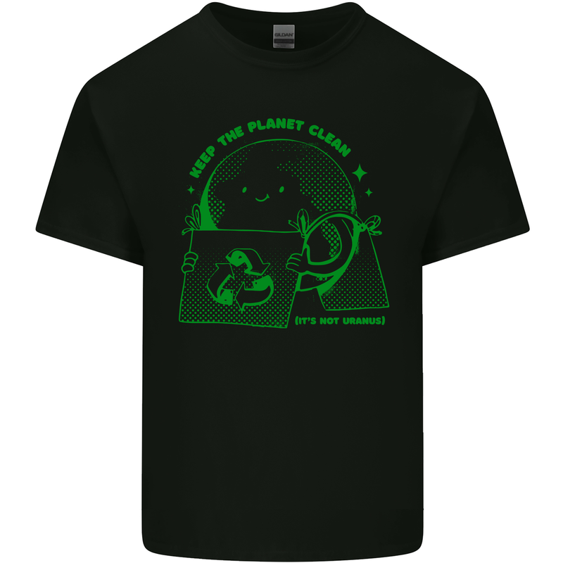 Keep the Planet Clean Climate Change Kids T-Shirt Childrens Black