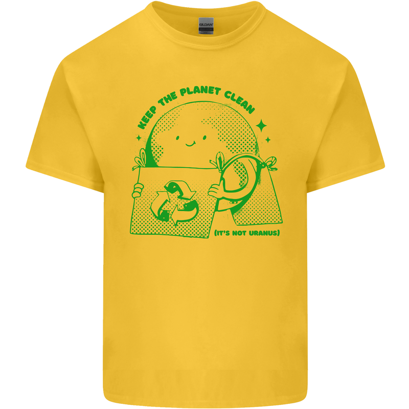 Keep the Planet Clean Climate Change Kids T-Shirt Childrens Yellow