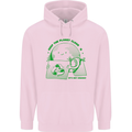 Keep the Planet Clean Climate Change Mens 80% Cotton Hoodie Light Pink