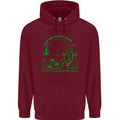 Keep the Planet Clean Climate Change Mens 80% Cotton Hoodie Maroon