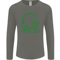 Keep the Planet Clean Climate Change Mens Long Sleeve T-Shirt Charcoal