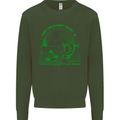 Keep the Planet Clean Climate Change Mens Sweatshirt Jumper Forest Green