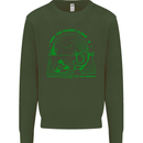 Keep the Planet Clean Climate Change Mens Sweatshirt Jumper Forest Green