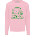 Keep the Planet Clean Climate Change Mens Sweatshirt Jumper Light Pink