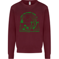 Keep the Planet Clean Climate Change Mens Sweatshirt Jumper Maroon