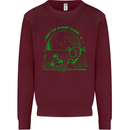 Keep the Planet Clean Climate Change Mens Sweatshirt Jumper Maroon