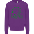 Keep the Planet Clean Climate Change Mens Sweatshirt Jumper Purple