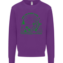 Keep the Planet Clean Climate Change Mens Sweatshirt Jumper Purple