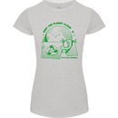 Keep the Planet Clean Climate Change Womens Petite Cut T-Shirt Sports Grey
