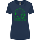 Keep the Planet Clean Climate Change Womens Wider Cut T-Shirt Navy Blue