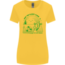 Keep the Planet Clean Climate Change Womens Wider Cut T-Shirt Yellow