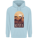 Kenya Safari Childrens Kids Hoodie Light Blue