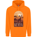 Kenya Safari Childrens Kids Hoodie Orange