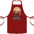 Kenya Safari Cotton Apron 100% Organic Maroon
