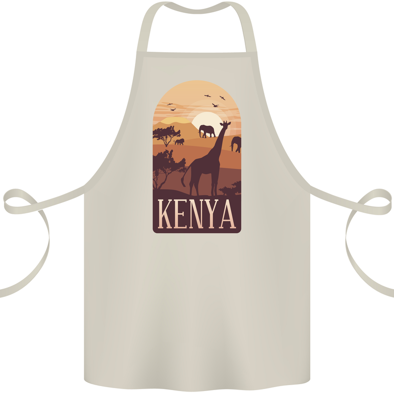 Kenya Safari Cotton Apron 100% Organic Natural