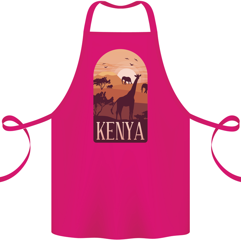 Kenya Safari Cotton Apron 100% Organic Pink