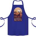 Kenya Safari Cotton Apron 100% Organic Royal Blue