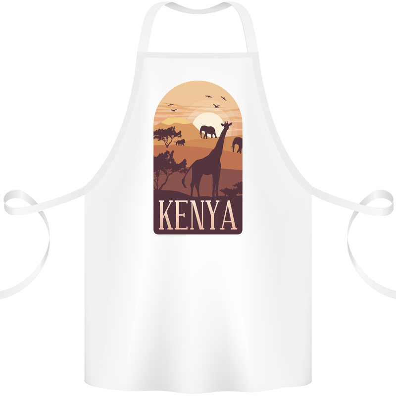 Kenya Safari Cotton Apron 100% Organic White