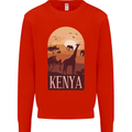 Kenya Safari Kids Sweatshirt Jumper Bright Red