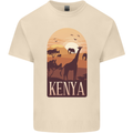 Kenya Safari Mens Cotton T-Shirt Tee Top Natural