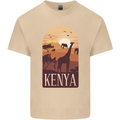 Kenya Safari Mens Cotton T-Shirt Tee Top Sand
