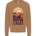 Kenya Safari Mens Sweatshirt Jumper Caramel Latte