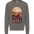 Kenya Safari Mens Sweatshirt Jumper Charcoal
