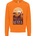 Kenya Safari Mens Sweatshirt Jumper Orange