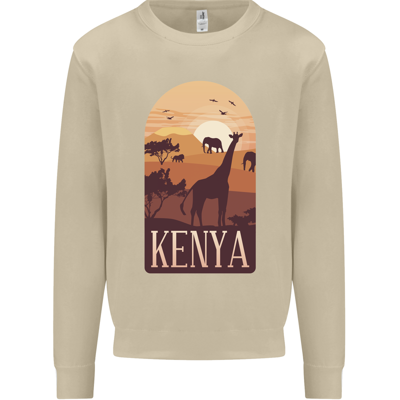 Kenya Safari Mens Sweatshirt Jumper Sand