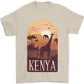 Kenya Safari Mens T-Shirt 100% Cotton Sand