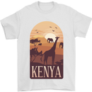 Kenya Safari Mens T-Shirt 100% Cotton White