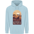 Kenya Safari Souvenir Childrens Kids Hoodie Light Blue