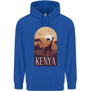 Kenya Safari Souvenir Childrens Kids Hoodie Royal Blue