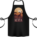 Kenya Safari Souvenir Cotton Apron 100% Organic Black