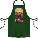 Kenya Safari Souvenir Cotton Apron 100% Organic Forest Green